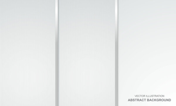 Abstract background white with silver lines modern design