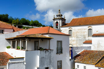 nice town within castle walls, Obidos, Portugal