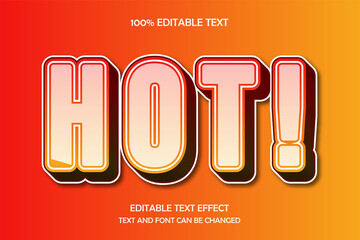 Hot 3 dimension editable text effect modern shadow pattern