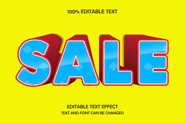 Sale 3 dimension editable text effect modern arch style