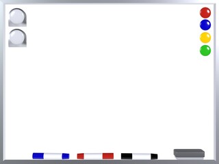 Fototapeta premium ホワイトボード 外枠シルバー