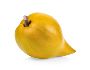 canistel fruit (Egg fruit, Tiesa, Yellow sapote, Canistelsapote, Chesa, Pouteria lucuma) isolated on white