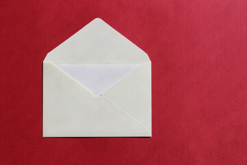 Blank greeting card and envelope mockup template