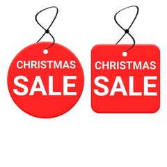 Christmas sale set of tags icon sticker