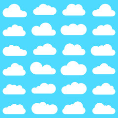 clouds seamless pattern