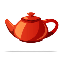 Teapot vector isolated illustration design