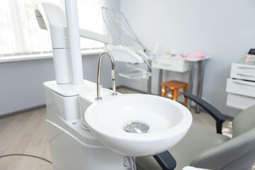 Sink in the dental clinic. Dentist's office