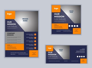 Business Flyer Banner or Social Media Banner Design. Modern Design Vector Template. Abstract Design.