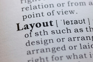 Obraz premium definition of layout