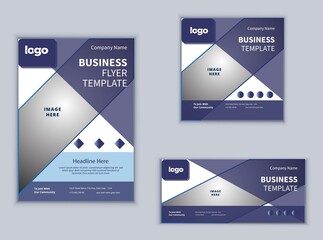 Business Flyer Banner or Social Media Banner Design. Modern Design Vector Template. Abstract Design.