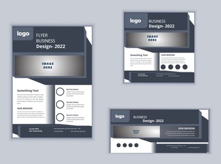 Business Flyer Banner or Social Media Banner Design. Modern Design Vector Template. Abstract Design.