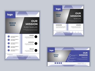 Business Flyer Banner or Social Media Banner Design. Modern Design Vector Template. Abstract Design.