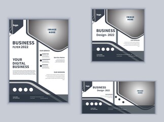 Business Flyer Banner or Social Media Banner Design. Modern Design Vector Template. Abstract Design.