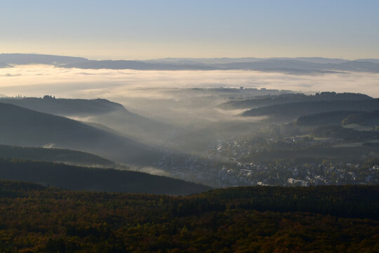Herbstnebel im Nationalpark Hunsr&uuml;ck-Hochwald