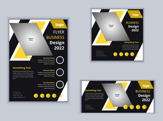 Business Flyer Banner or Social Media Banner Design. Modern Design Vector Template. Abstract Design.