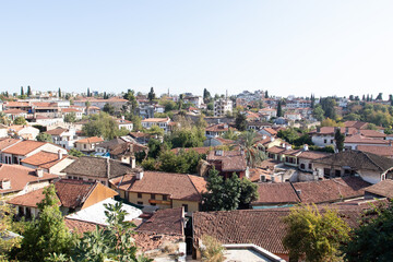 Fototapeta na wymiar View of the old town of Kaleichi, Turkey.