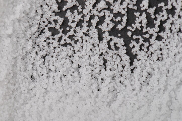 Pile of white pvs granules