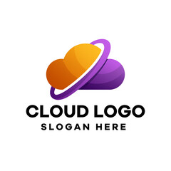 Cloud Gradient Colorful Logo Design