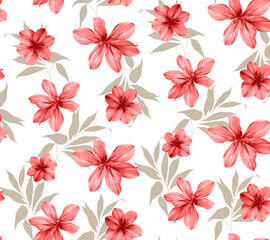 Seamless flower pattern, floral print.