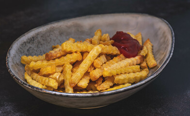french fries with Ketchup