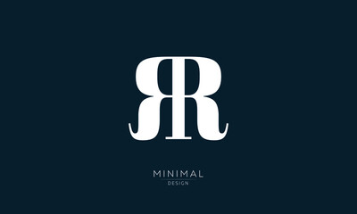 Alphabet RR Letter Logo Design l R Minimalist Logo Design