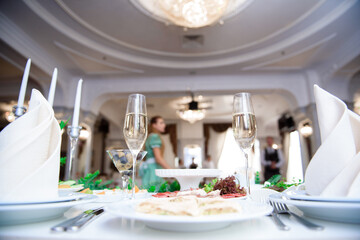 wedding banquet in a restaurant, party in a restaurant