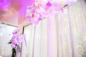 wedding ceremony decoration, beautiful wedding decor, flowers