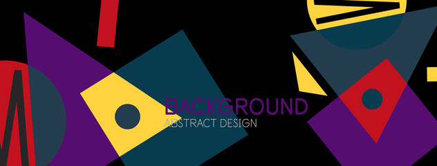 Abstract background with blocks, lines, geometric shapes. Techno or business concept for wallpaper, banner, background, landing page
