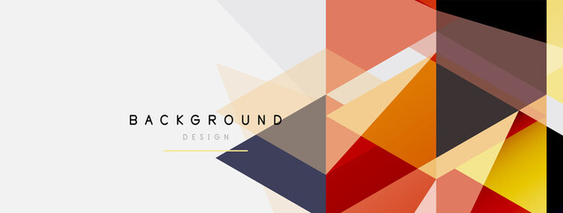 Mosaic triangles geometric background. Techno or business concept, pattern for wallpaper, banner, background, landing page