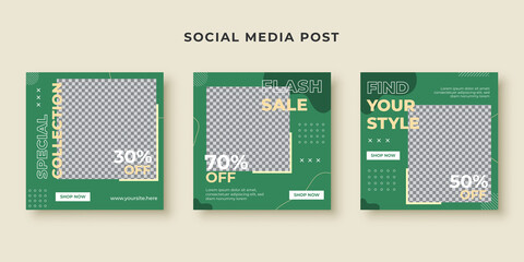 Flash sale social media post template