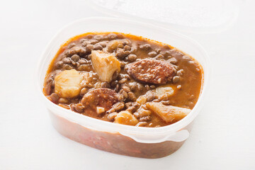 Lentil handmade cooked take away
