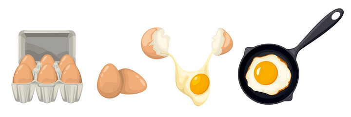 Fried Eggs Icon Set