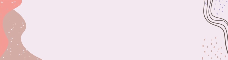 Vector modern floral banner design for social media cover, flyer, invitation card, website design, book cover, poster