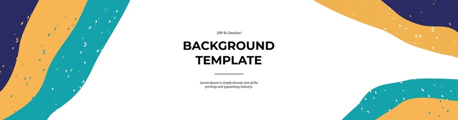 Vector modern floral banner design for social media cover, flyer, invitation card, website design, book cover, poster