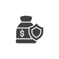 Money protection vector icon