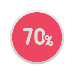 70% - Sticker