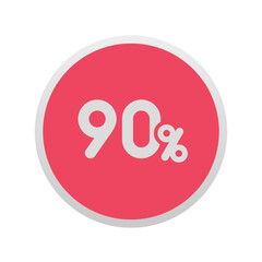 90% - Sticker