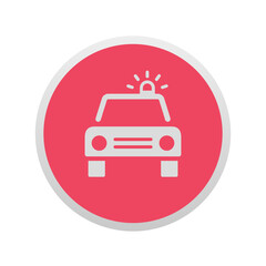 Police Car - Sticker