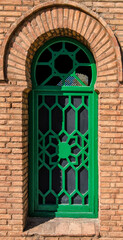 Fenêtre mauresque dans les arènes de Grenade, Andalousie, Espagne