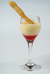 Sopa de chocolate blanco