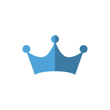 crown flat icon vector image