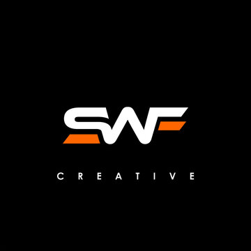 SWF Letter Initial Logo Design Template Vector Illustration