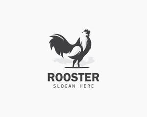 Fototapeta na wymiar rooster logo creative animal head vector chicken business food