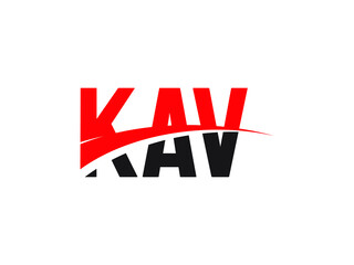 KAV Letter Initial Logo Design Vector Illustration