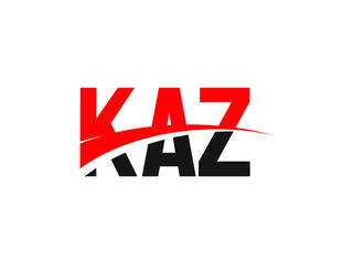 KAZ Letter Initial Logo Design Vector Illustration
