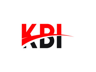 KBI Letter Initial Logo Design Vector Illustration