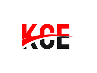 KCE Letter Initial Logo Design Vector Illustration