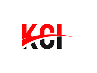 KCI Letter Initial Logo Design Vector Illustration