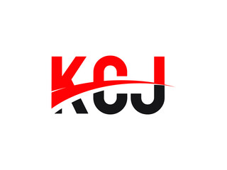 KCJ Letter Initial Logo Design Vector Illustration