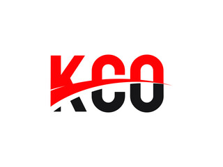 KCO Letter Initial Logo Design Vector Illustration